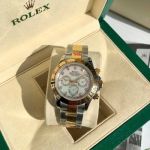 Pearl Dial ROLEX Replica Daytona Half Gold Mother-of-pearl Mechanical Watch
